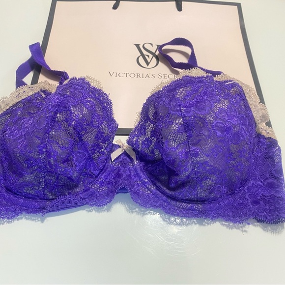 Victoria's Secret Purple Lace Bra - Picture 2 of 8